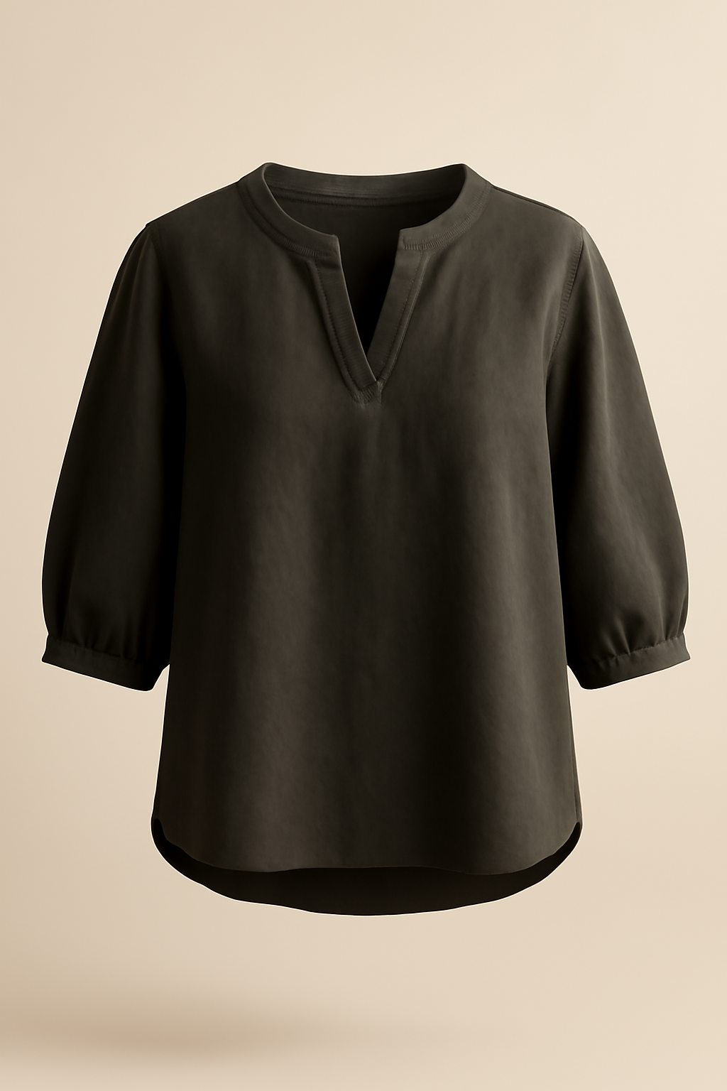 Levant Tie-Front Linen Relaxed Blouse