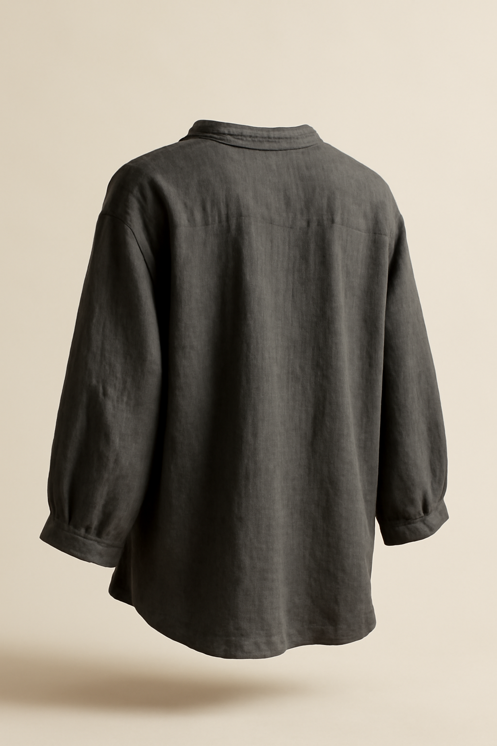 Levant Tie-Front Linen Relaxed Blouse