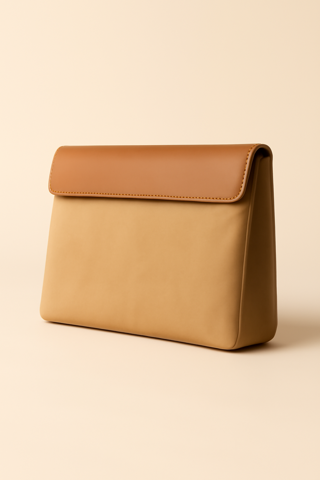 Levant Woven Canvas Leather Clutch