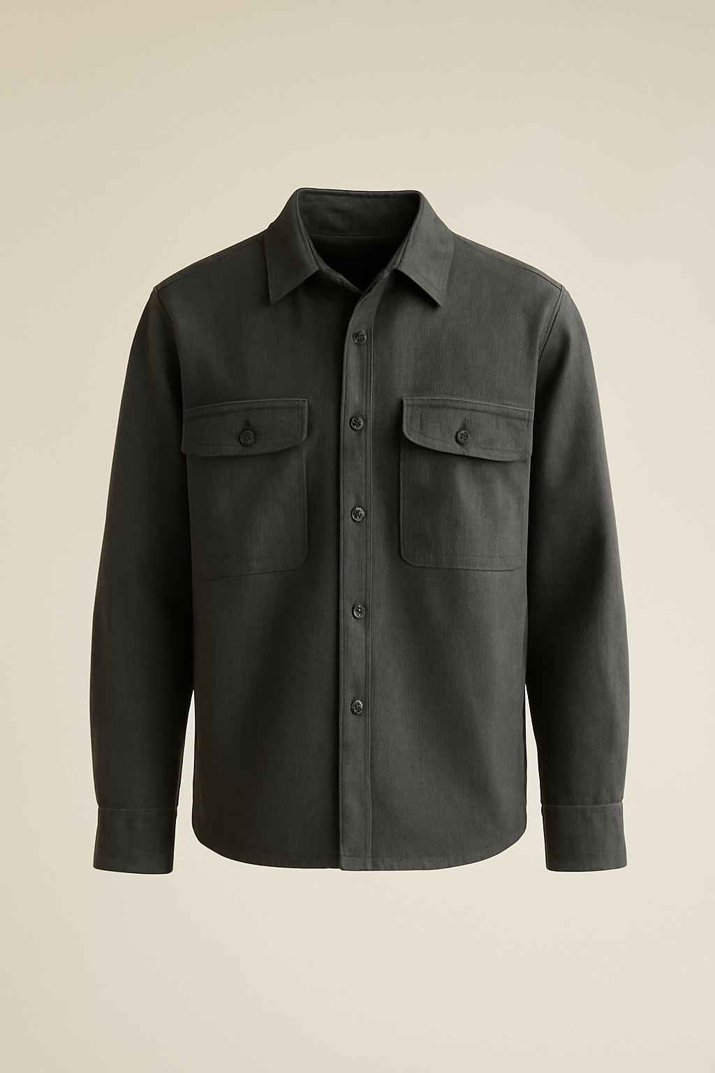 Marmara Band-Collar Organic Utility Shirt