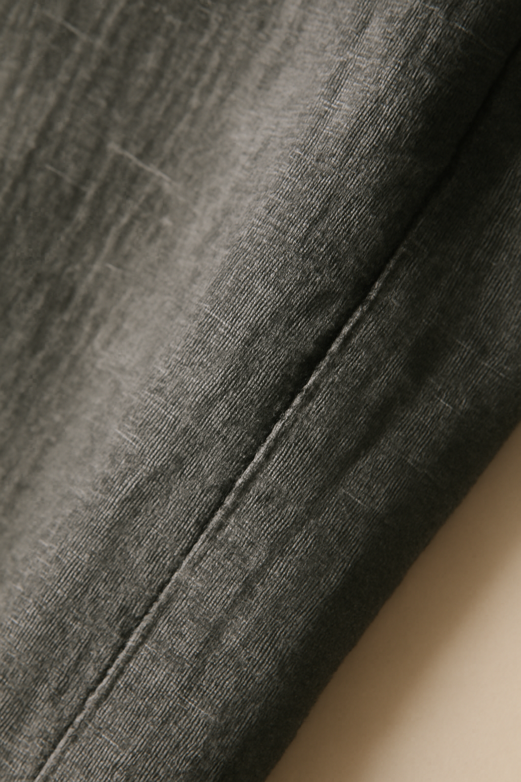 Marmara Round-Neck Linen Shirt Dress