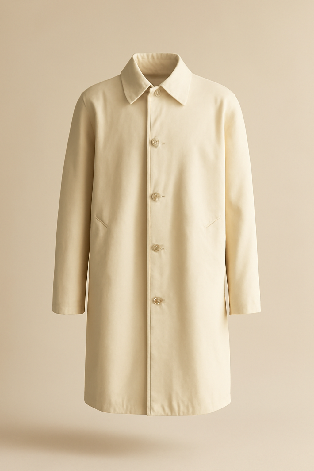 Meander Longline Gabardine Overcoat