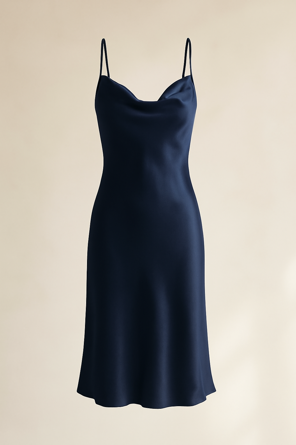Meander V-Neck Viscose Slip Dress