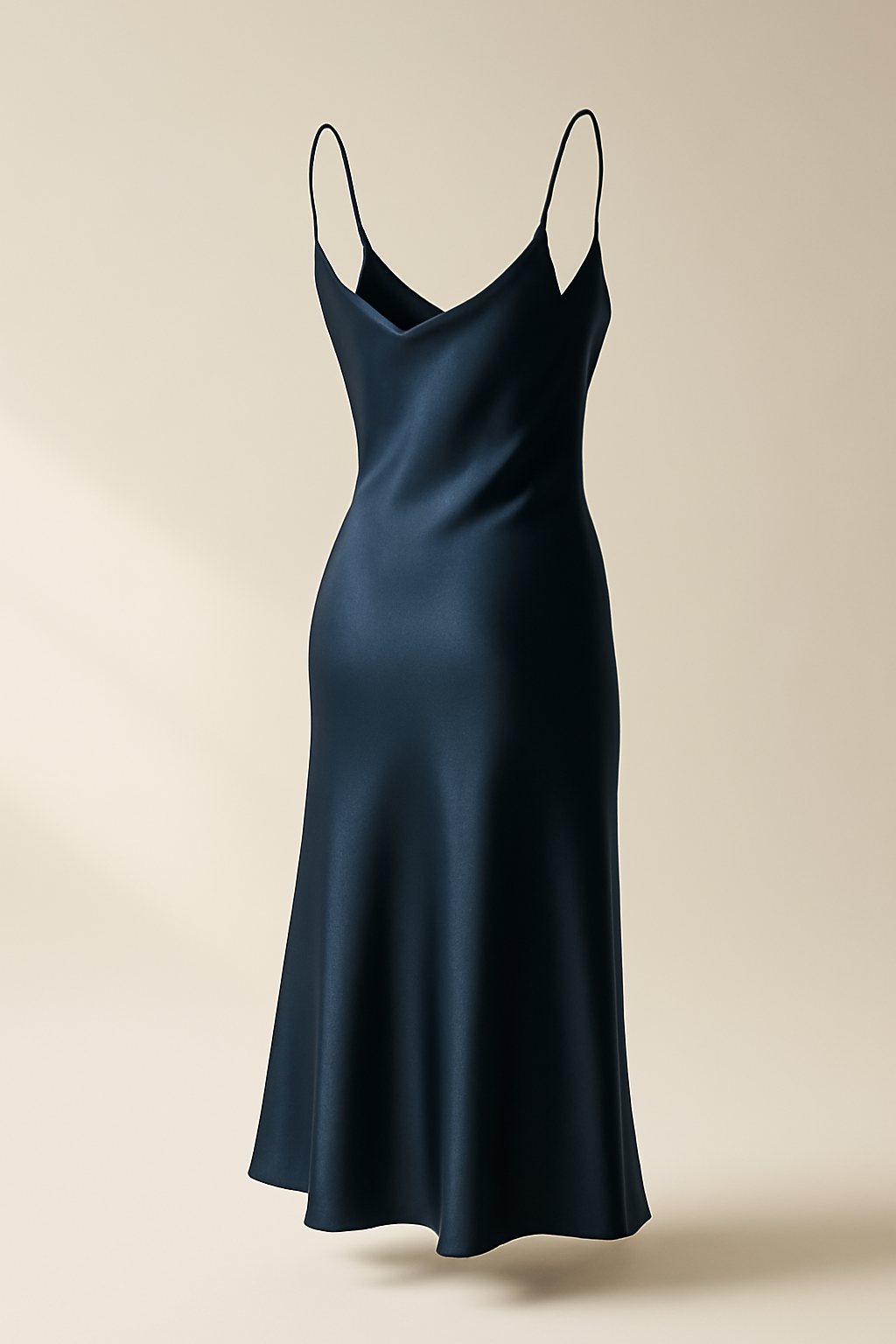 Meander V-Neck Viscose Slip Dress