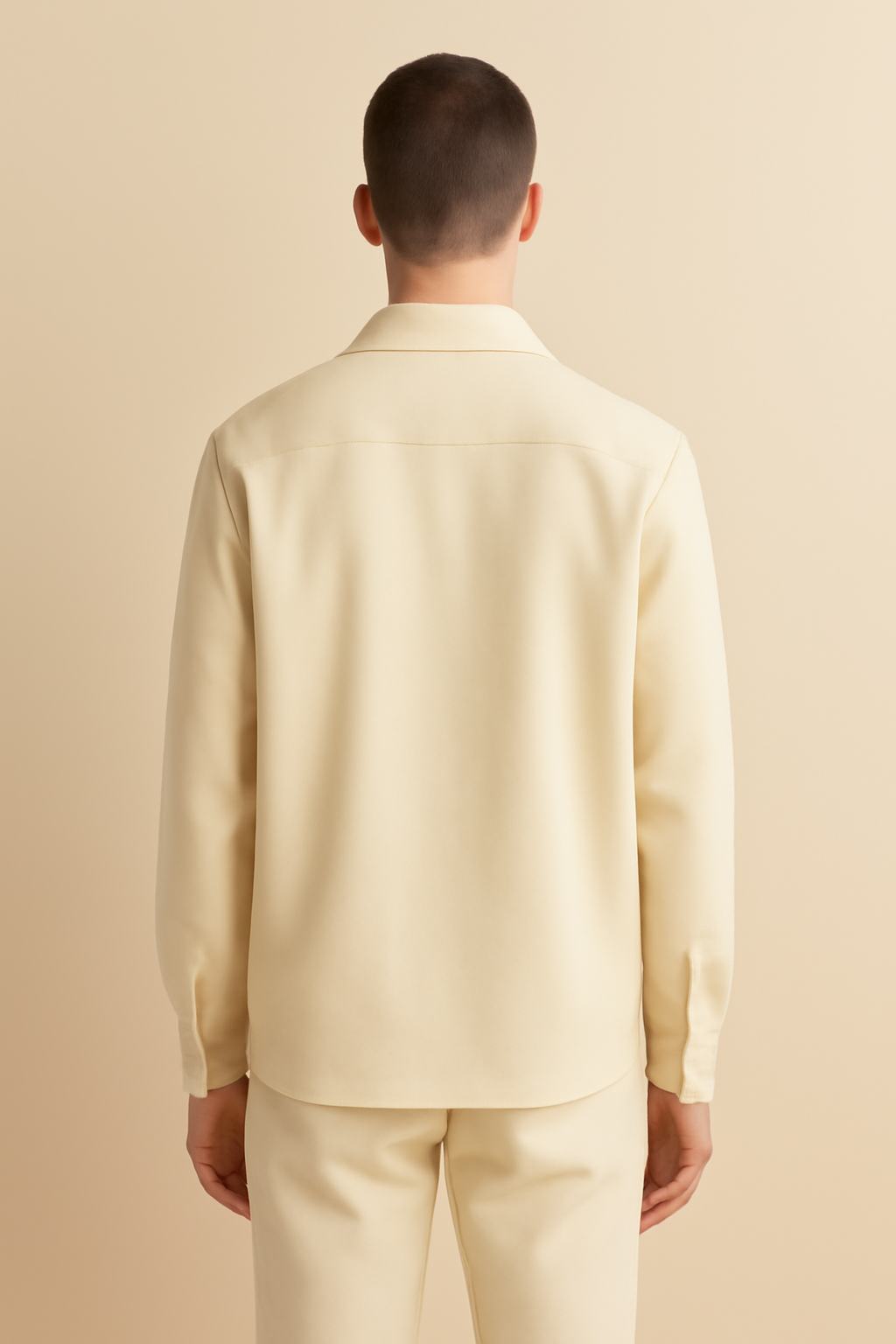 Meridian Camp-Collar Linen Utility Shirt