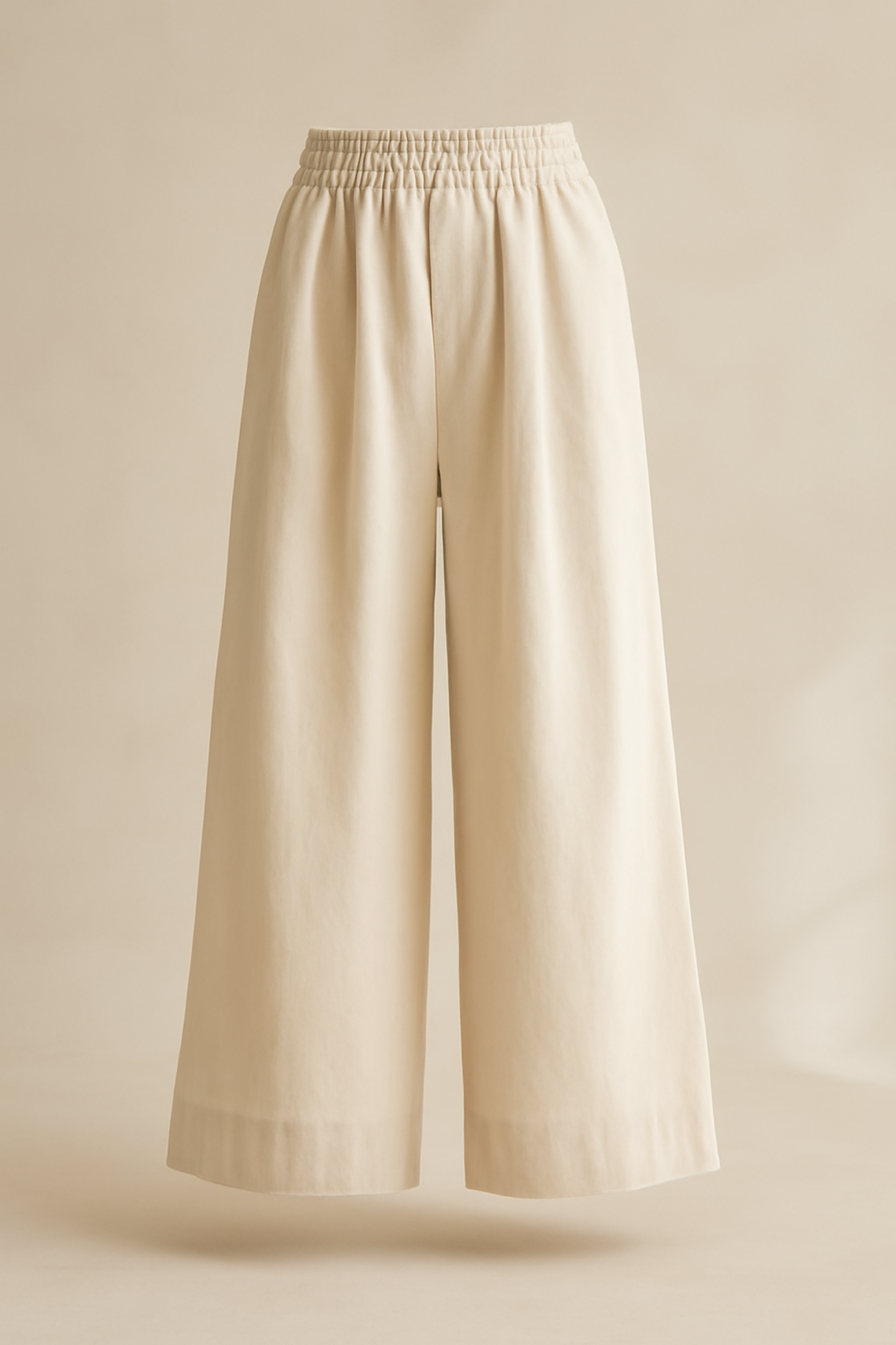 Meridian Drawstring Linen Palazzo Trousers