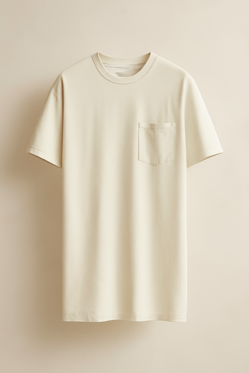 Meridian Longline Cotton Pocket Tee