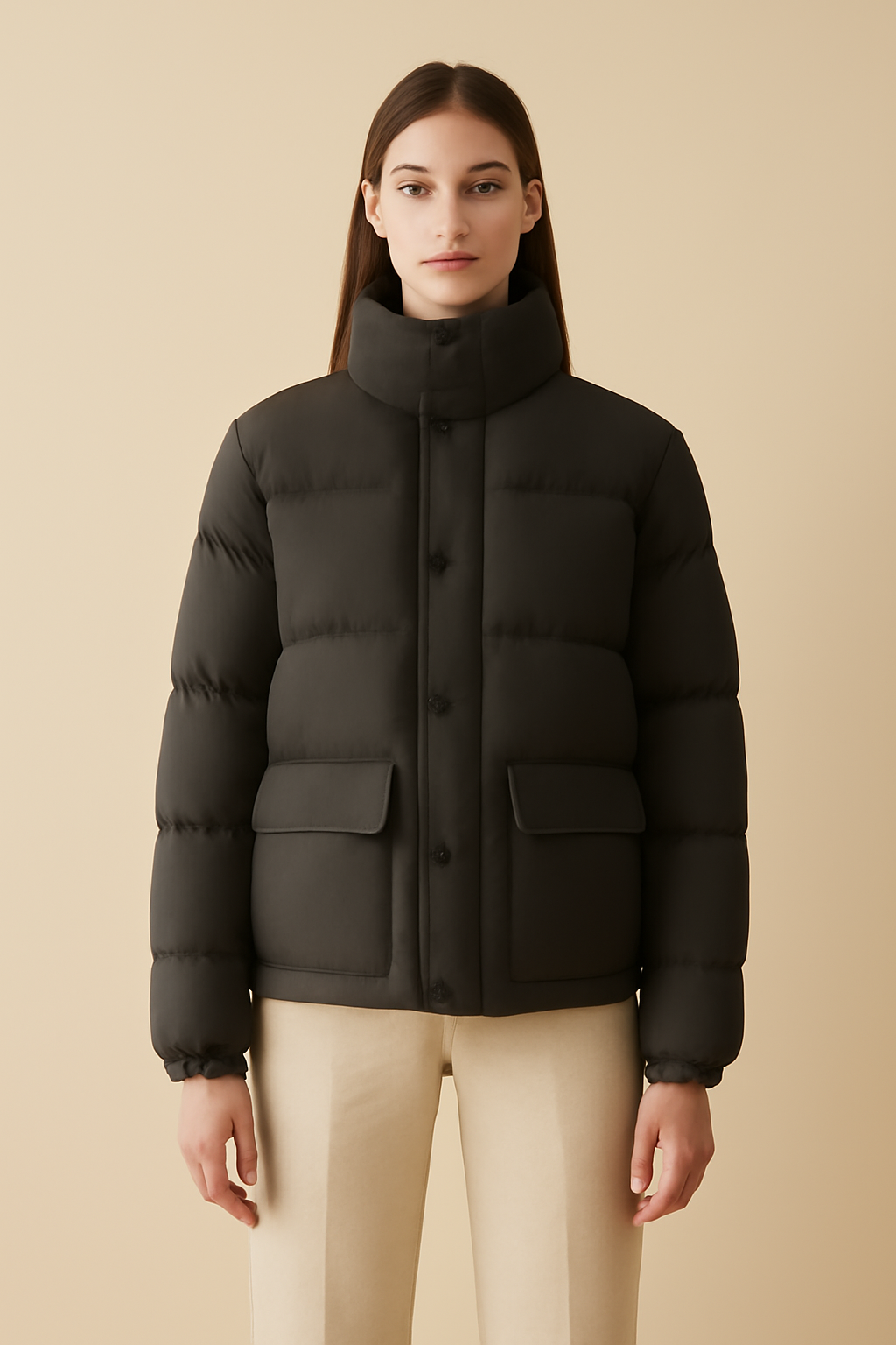Meridian Longline Wool Puffer Jacket