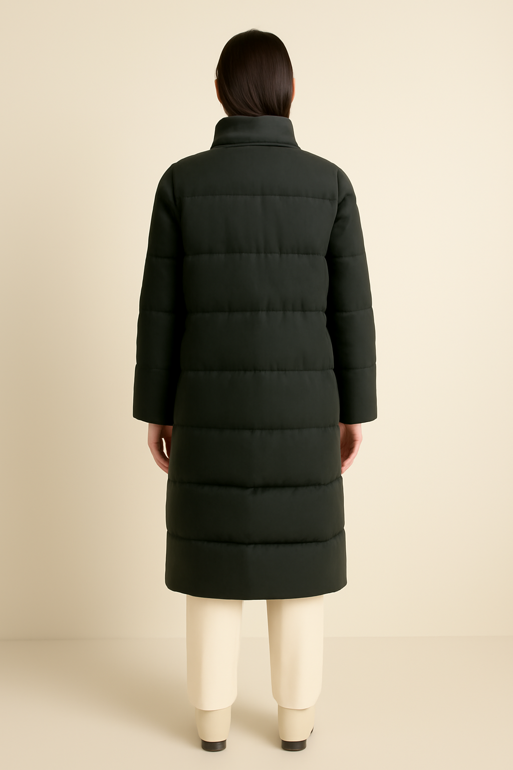 Meridian Longline Wool Puffer Jacket