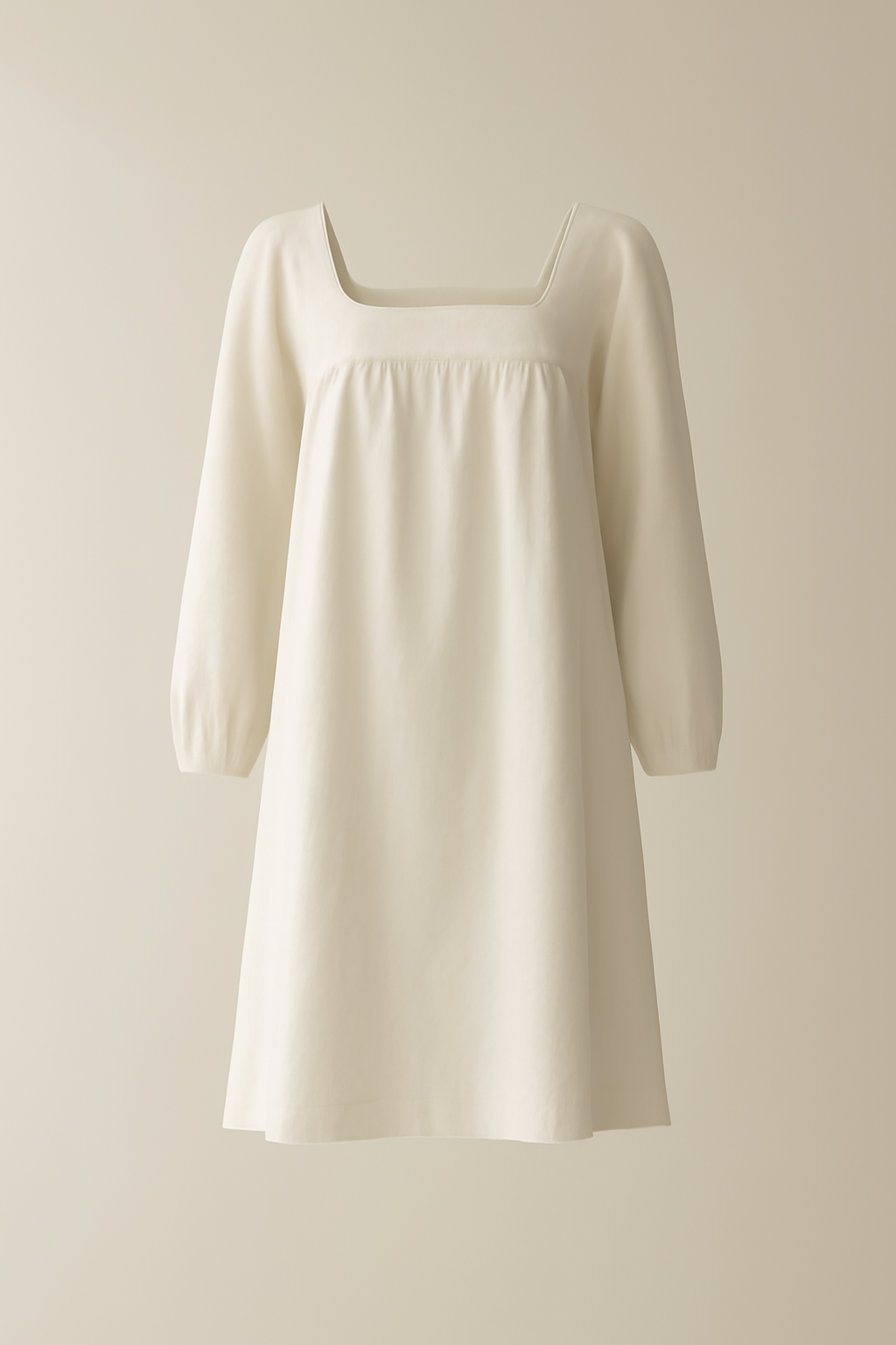 Meridian Square-Neck Organic Relaxed Dress