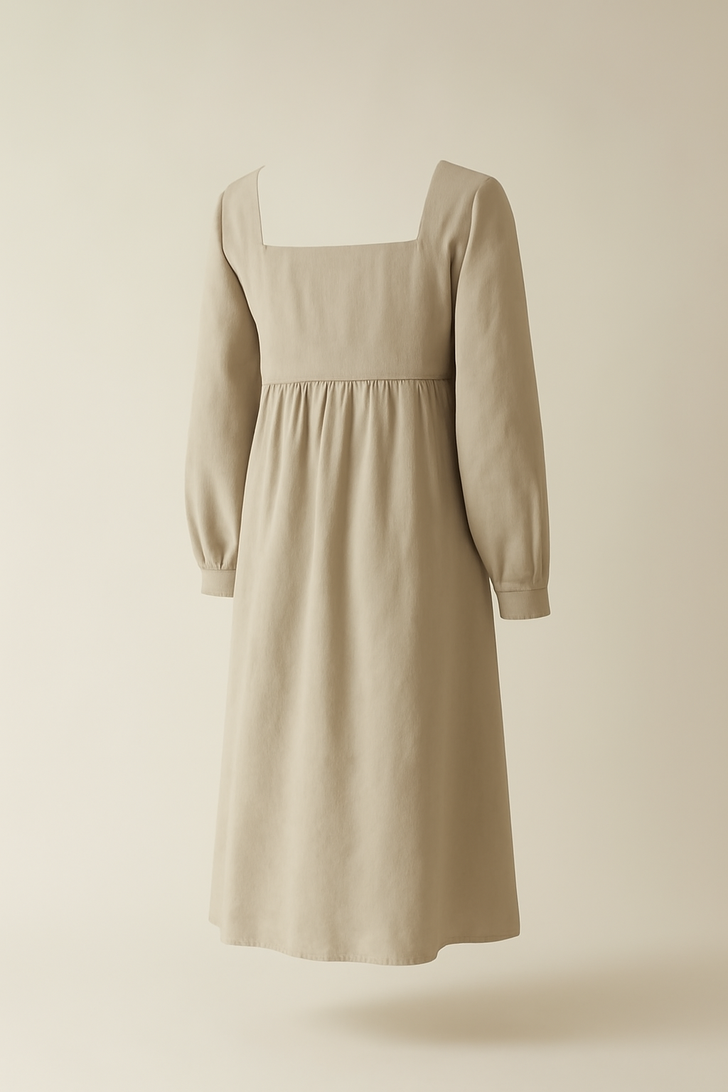 Meridian Square-Neck Organic Relaxed Dress
