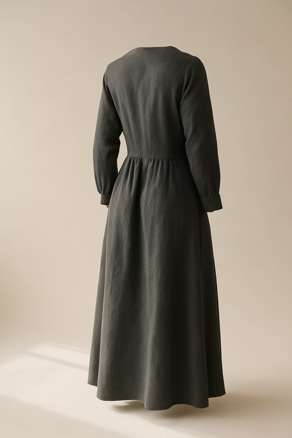 Meridian Square-Neck Tencel Maxi Dress