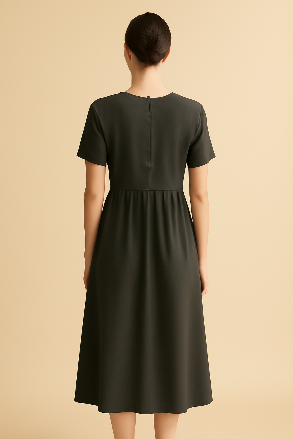 Meridian Square-Neck Tencel Maxi Dress
