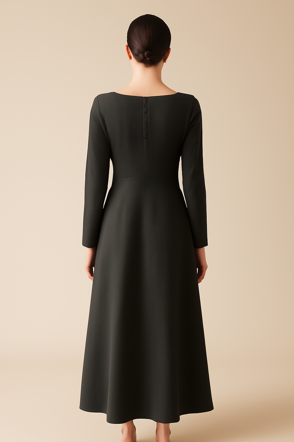 Meridian Square-Neck Tencel Maxi Dress