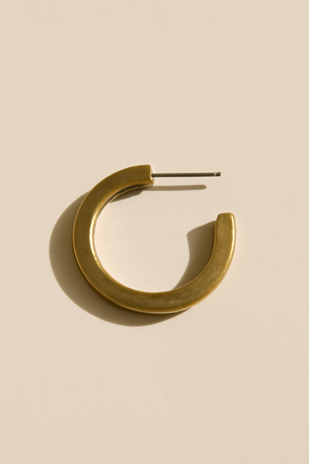 Meridian Textured Brass Earrings
