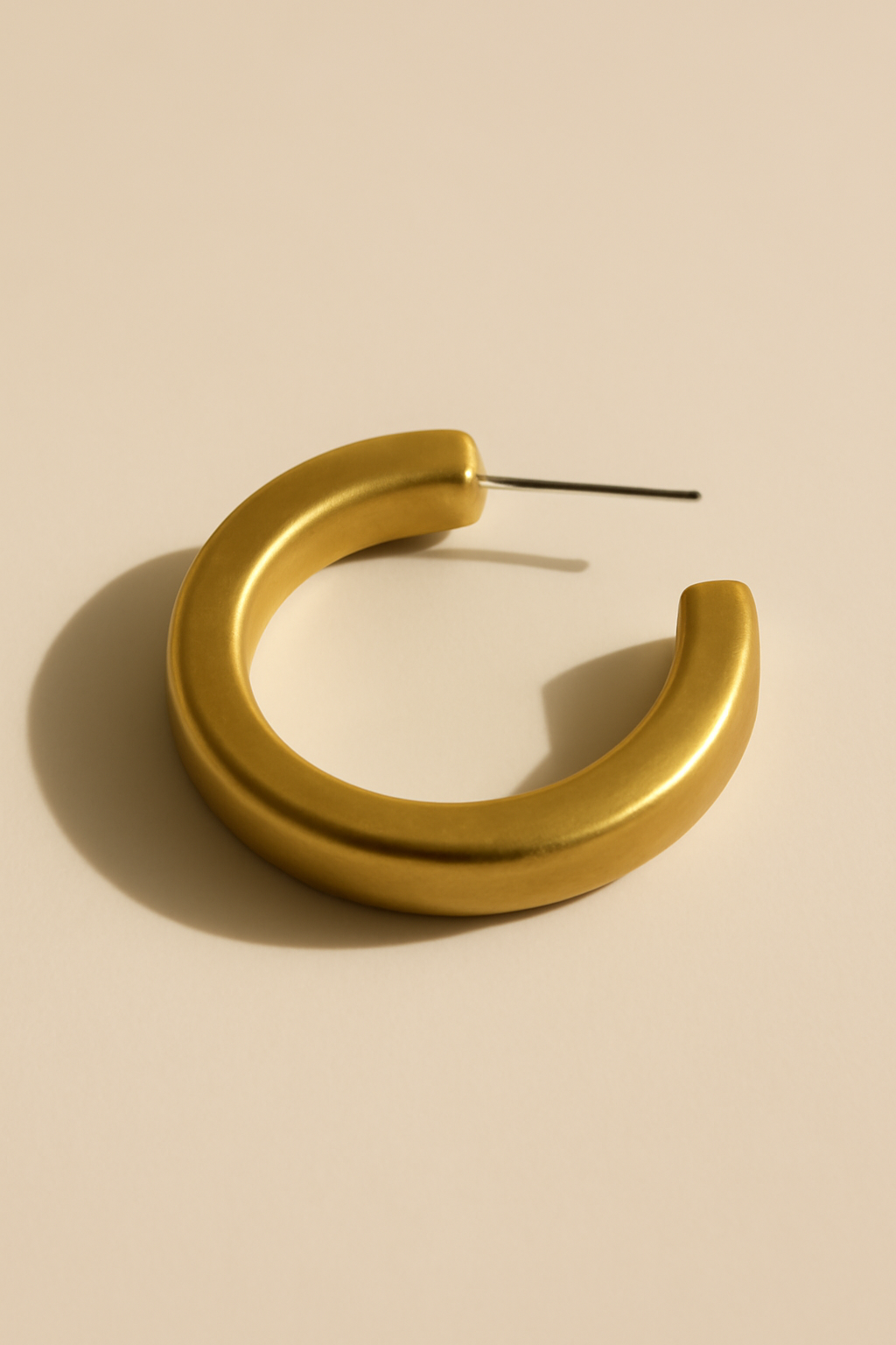 Meridian Textured Brass Earrings