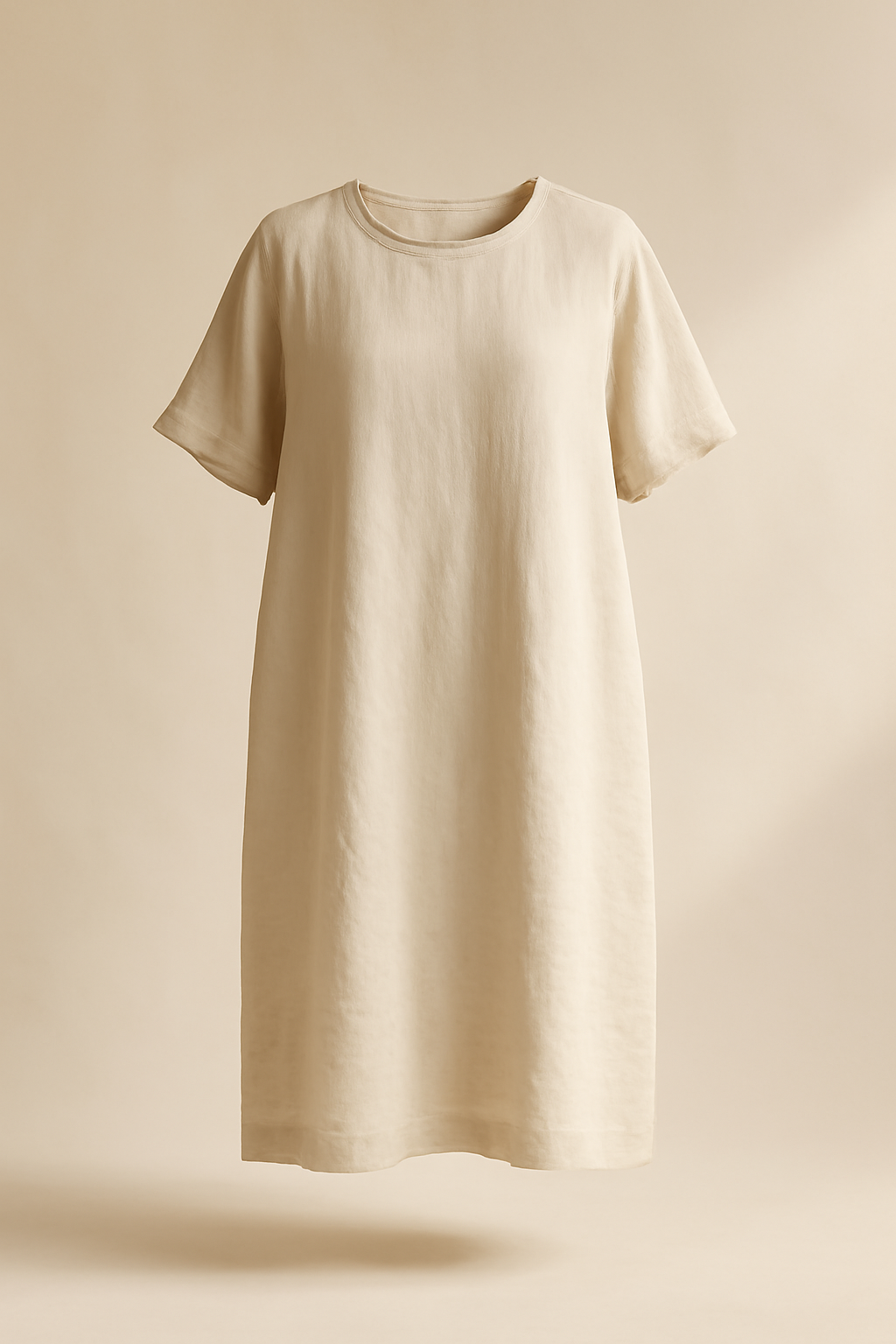 Meridian V-Neck Linen Relaxed Dress