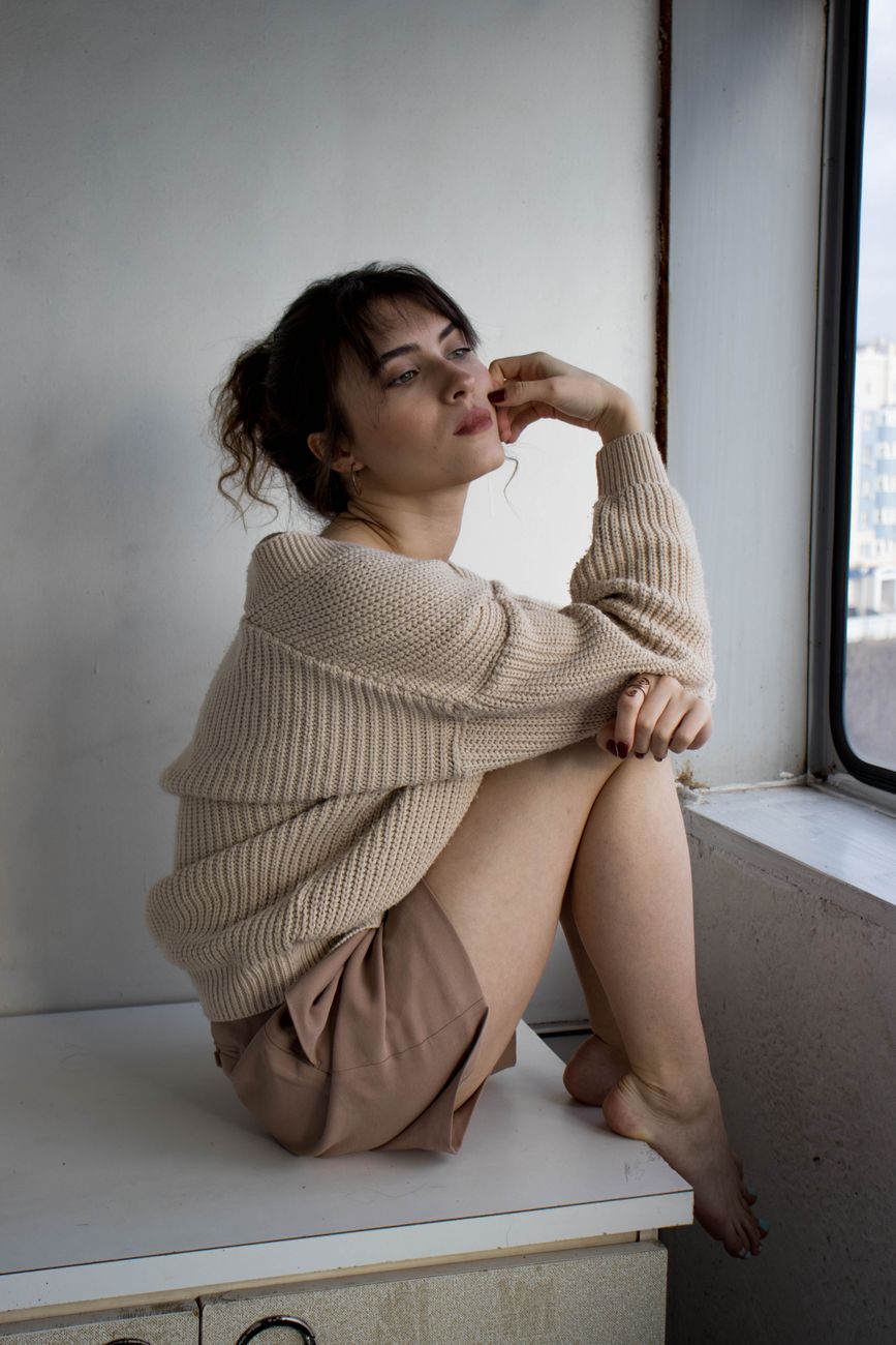 Dune Wool Ribbed Sweater