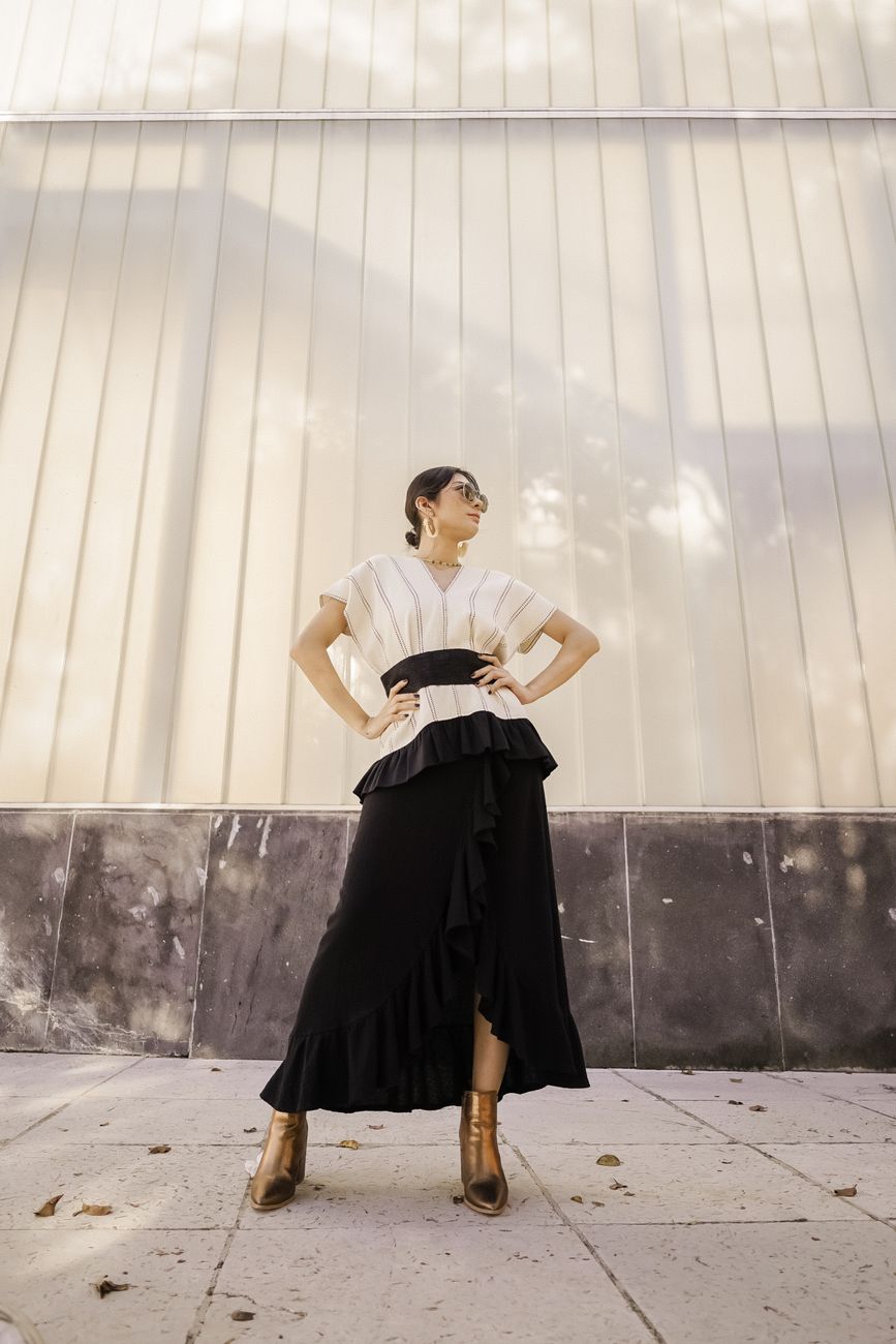 Cyclades Linen Pencil Skirt