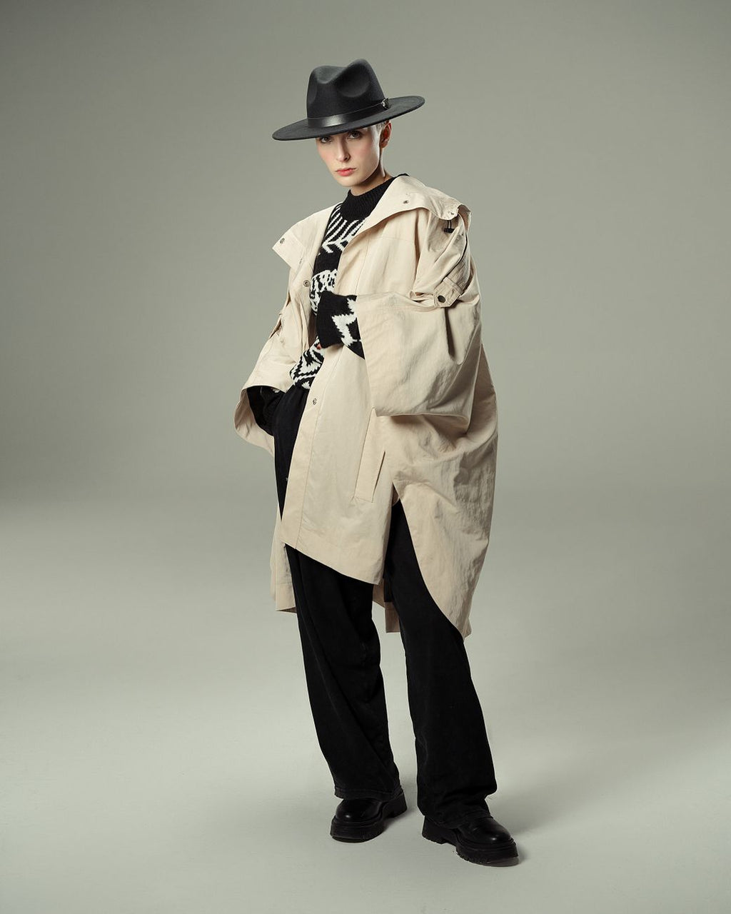 Cyclades Gabardine Puffer Jacket