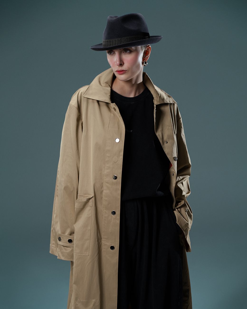 Aegean Linen Trench Coat