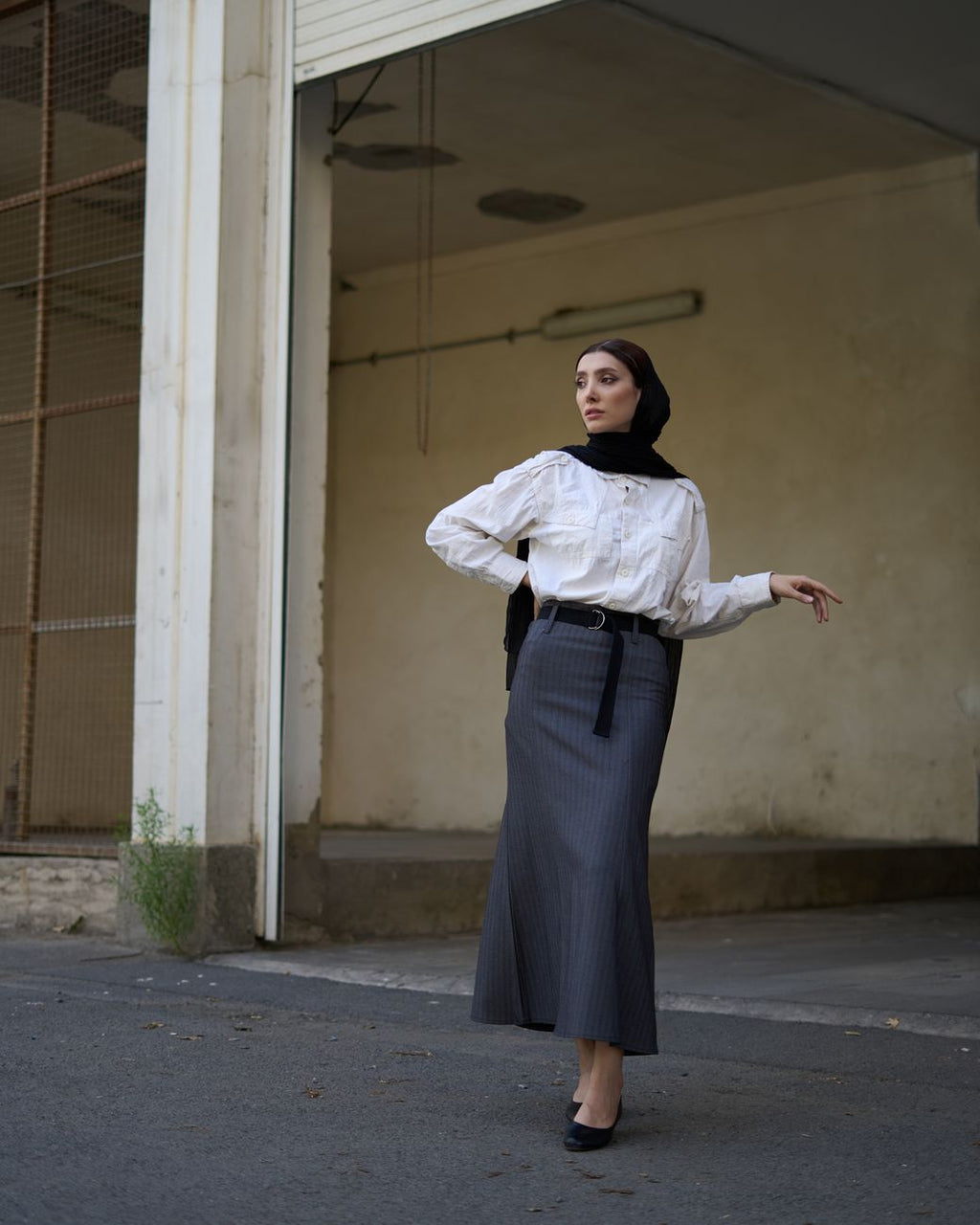 Levant Viscose Pencil Skirt