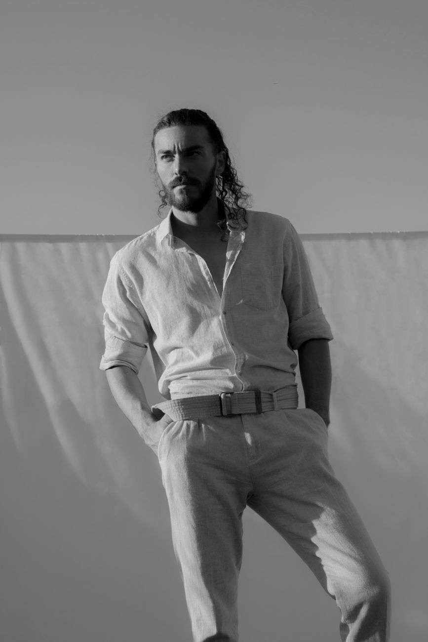 Dune Linen Double-Breasted Shirt