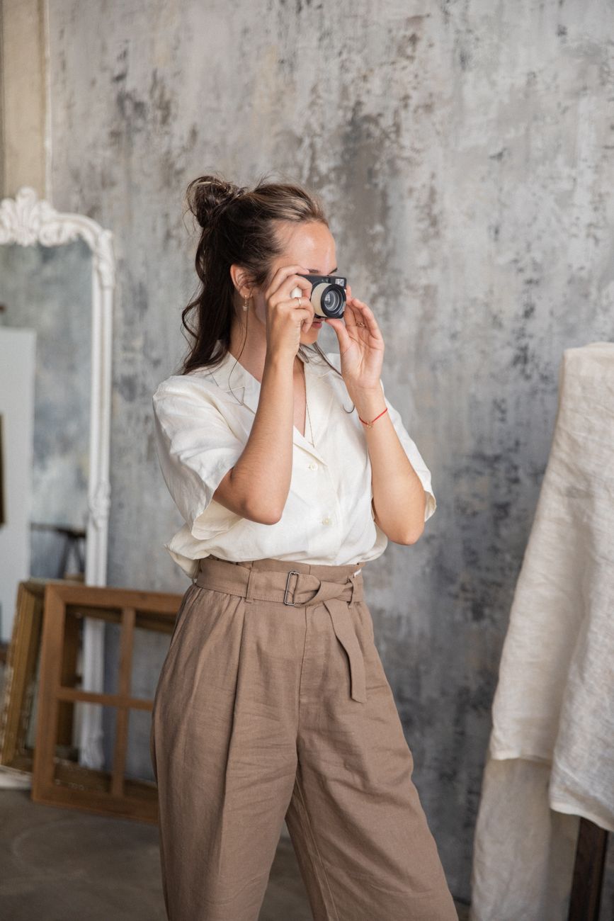 Solstice Tencel Wide-Leg Trousers