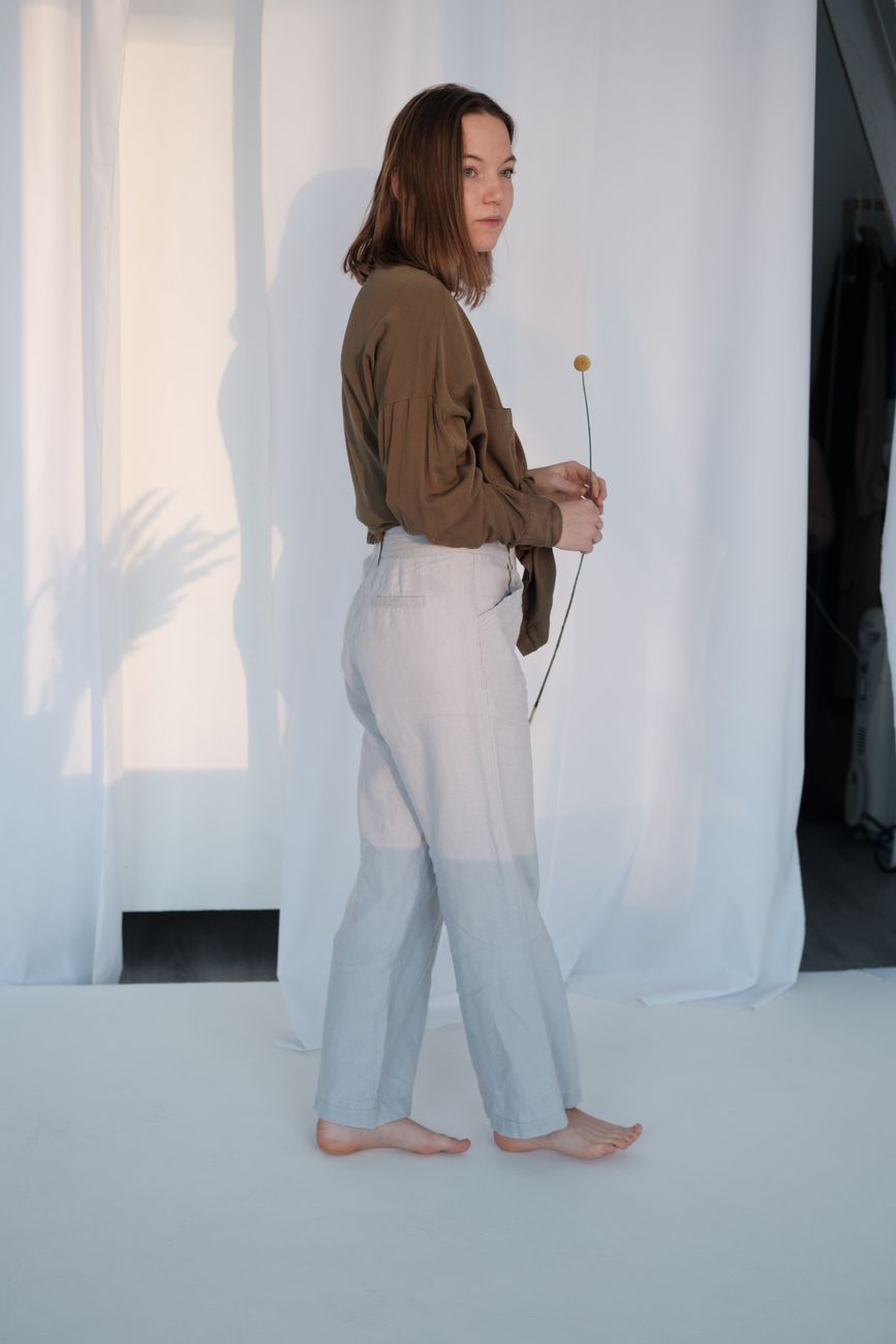 Cyclades Linen Jogger Trousers