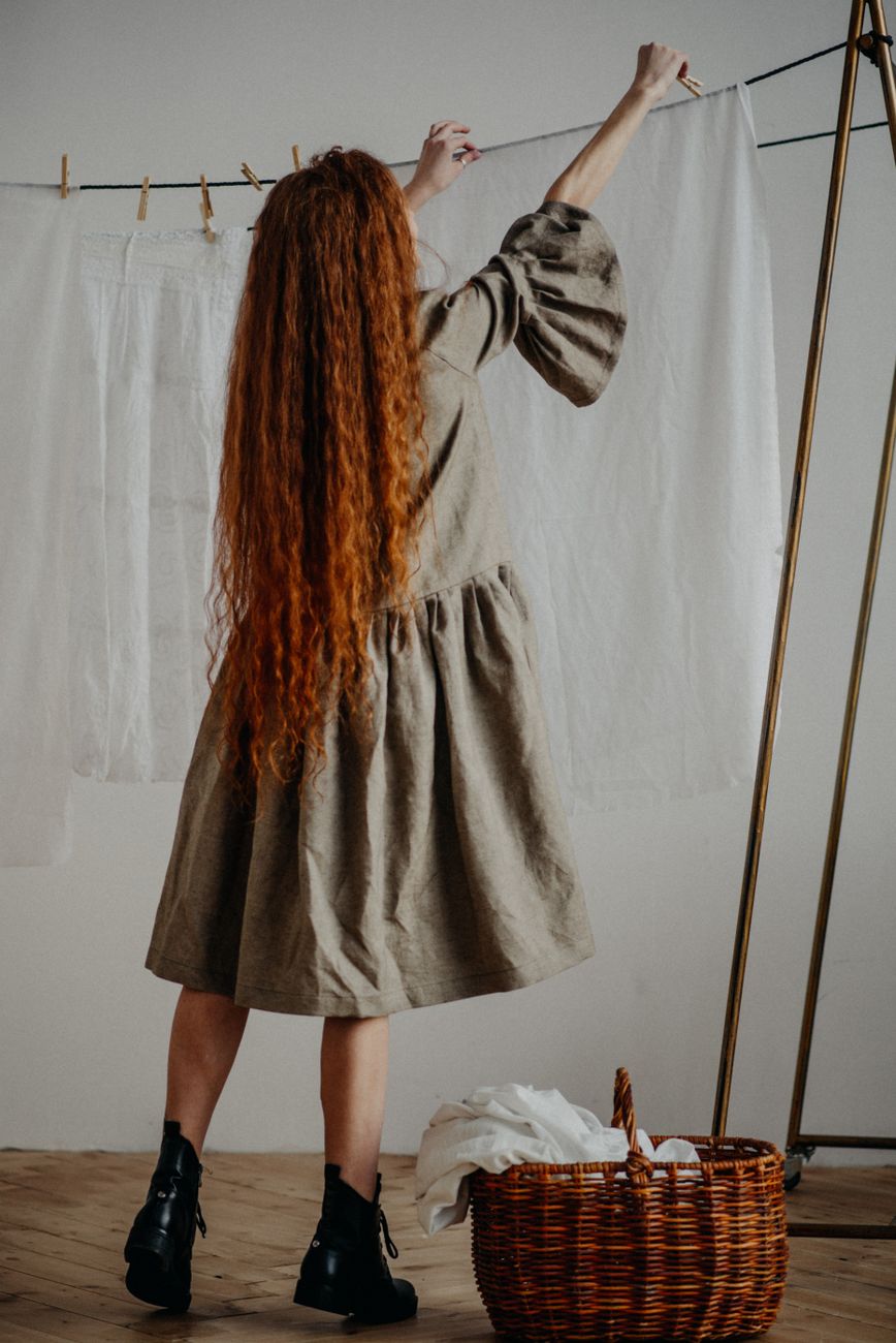 Meridian Linen Midi Dress