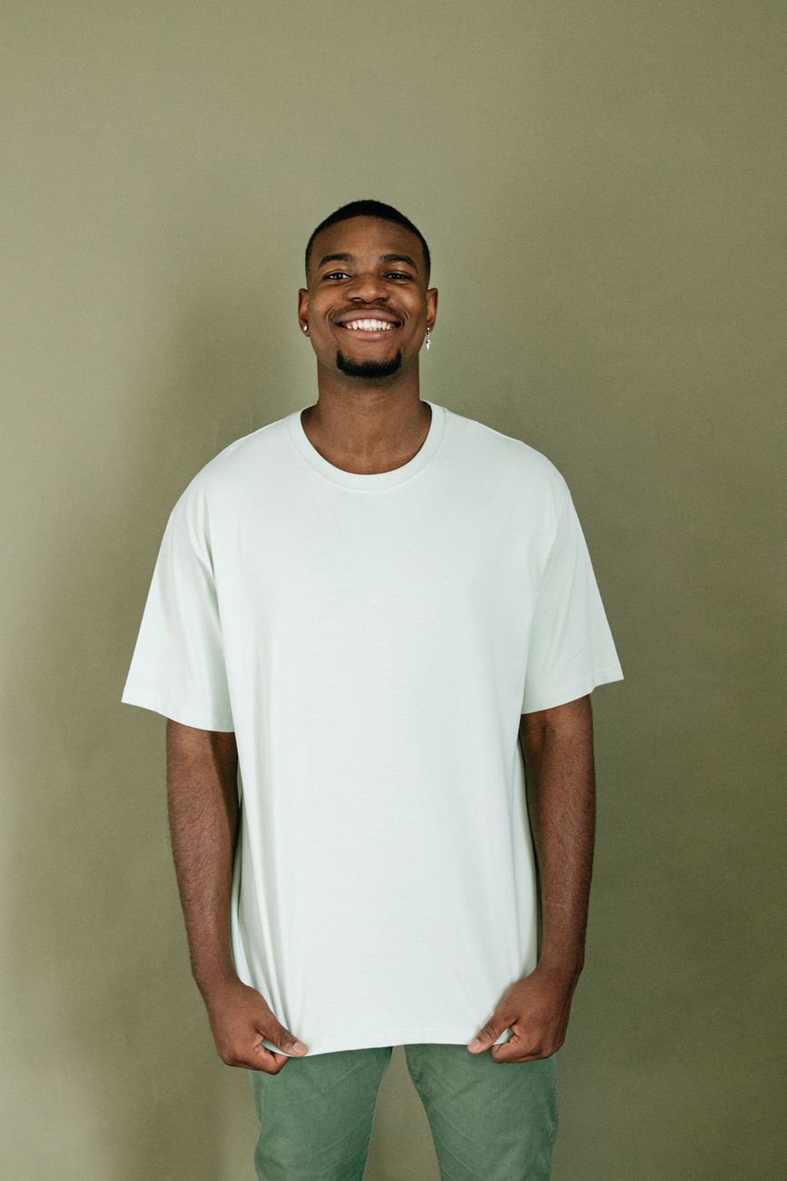 Azure Cotton Long-Sleeve Tee