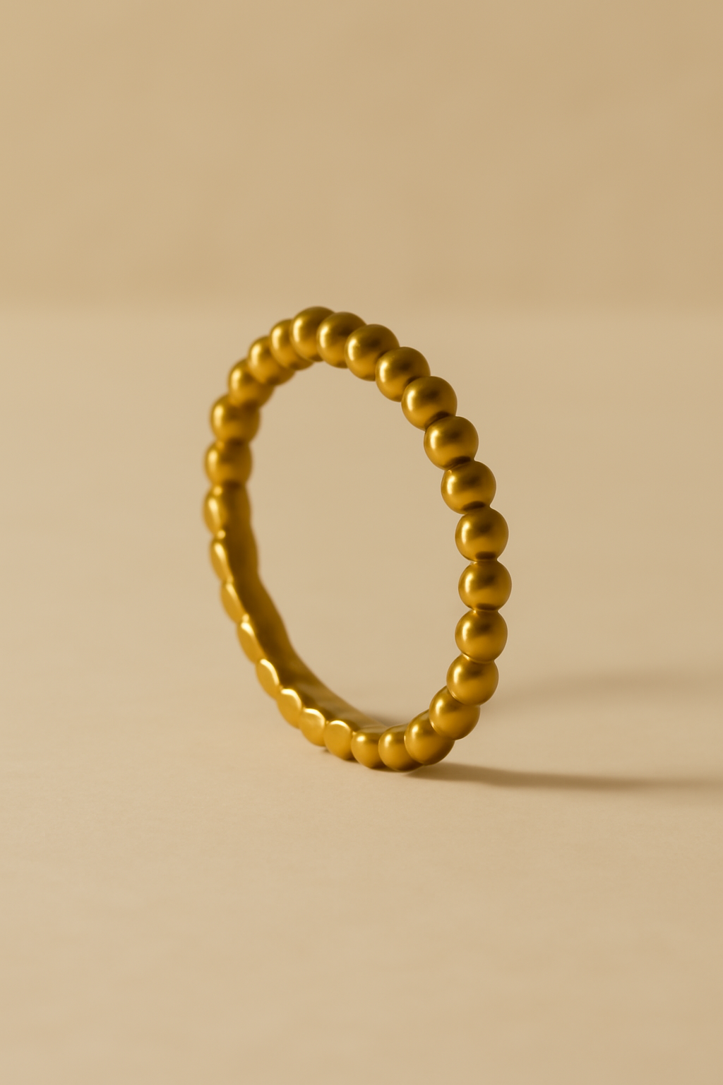 Riviera Beaded Brass Ring