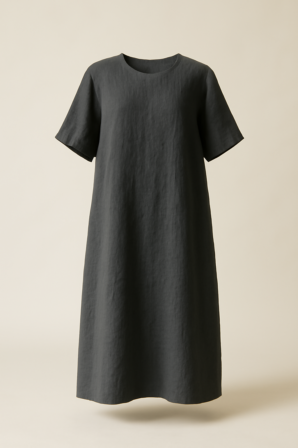 Riviera Boat-Neck Linen Relaxed Dress