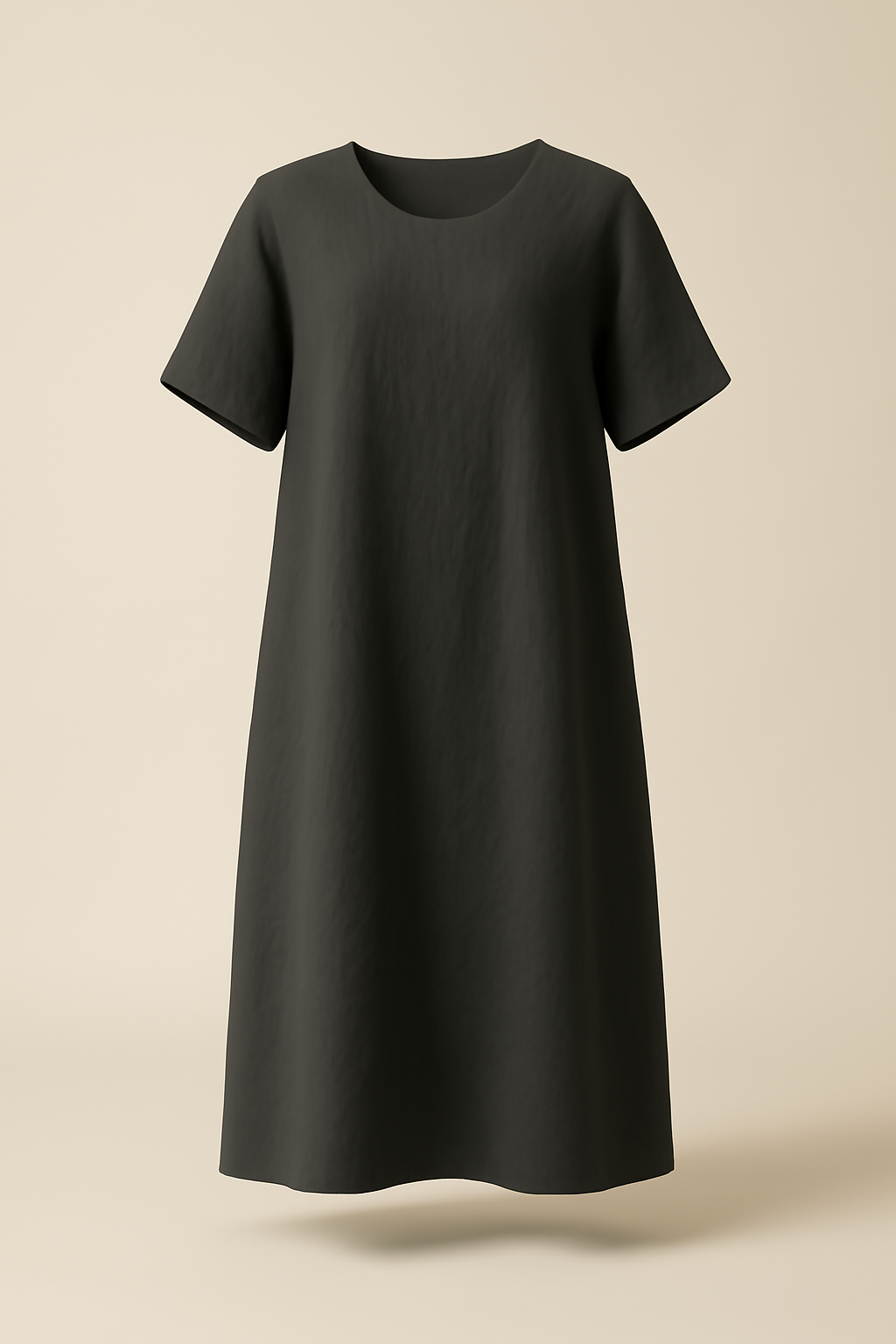 Riviera Boat-Neck Linen Relaxed Dress