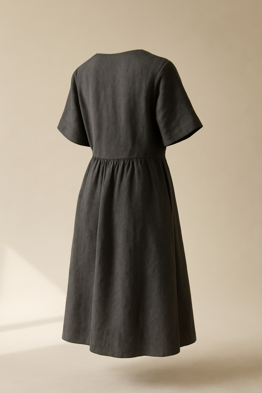 Riviera Boat-Neck Linen Relaxed Dress