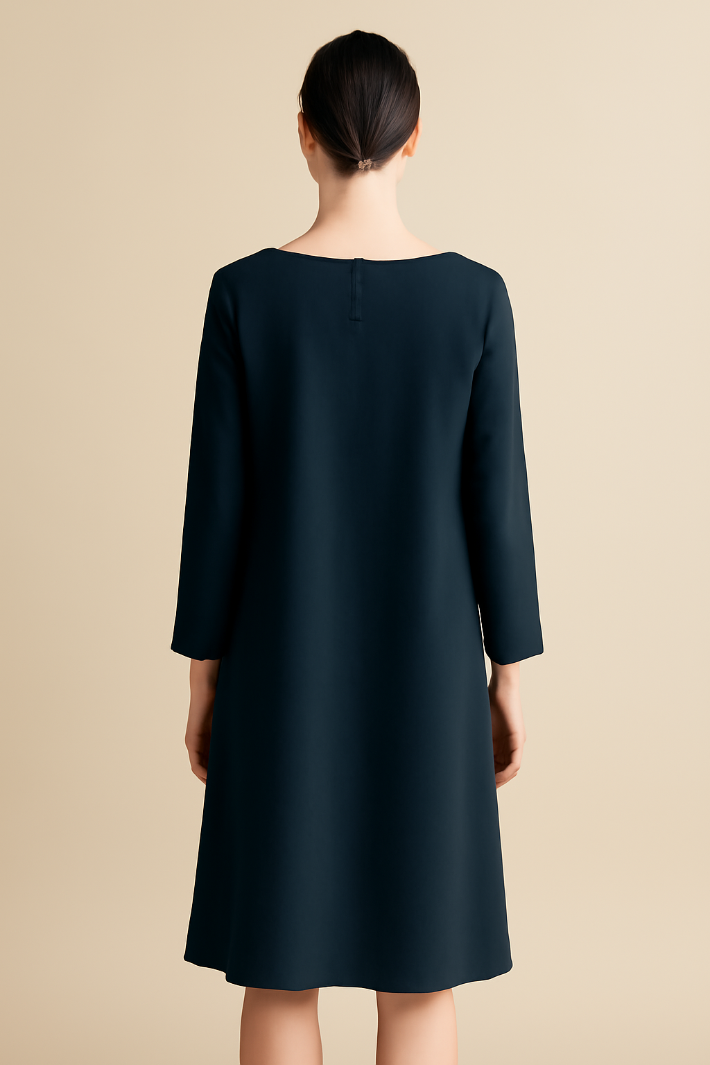 Riviera Boat-Neck Linen Relaxed Dress