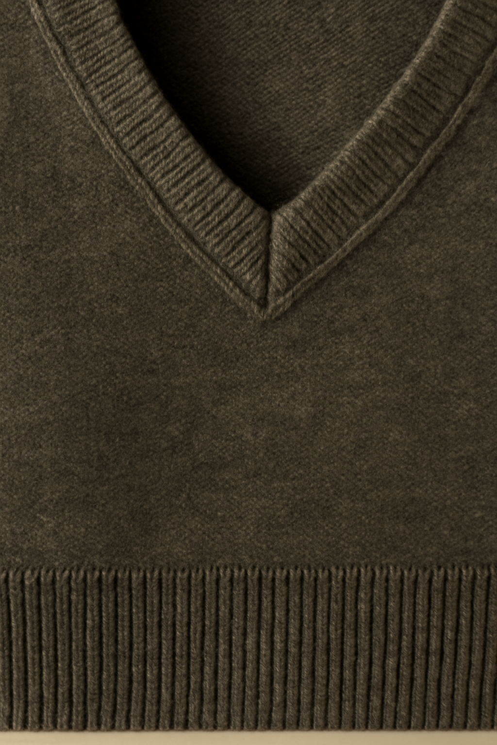Riviera Cable-Knit Wool V-Neck Sweater