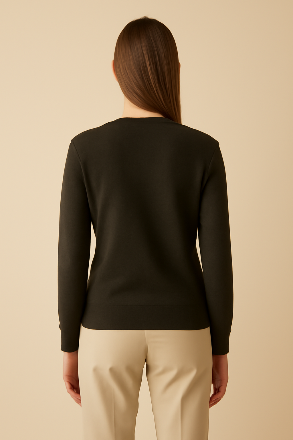 Riviera Cable-Knit Wool V-Neck Sweater