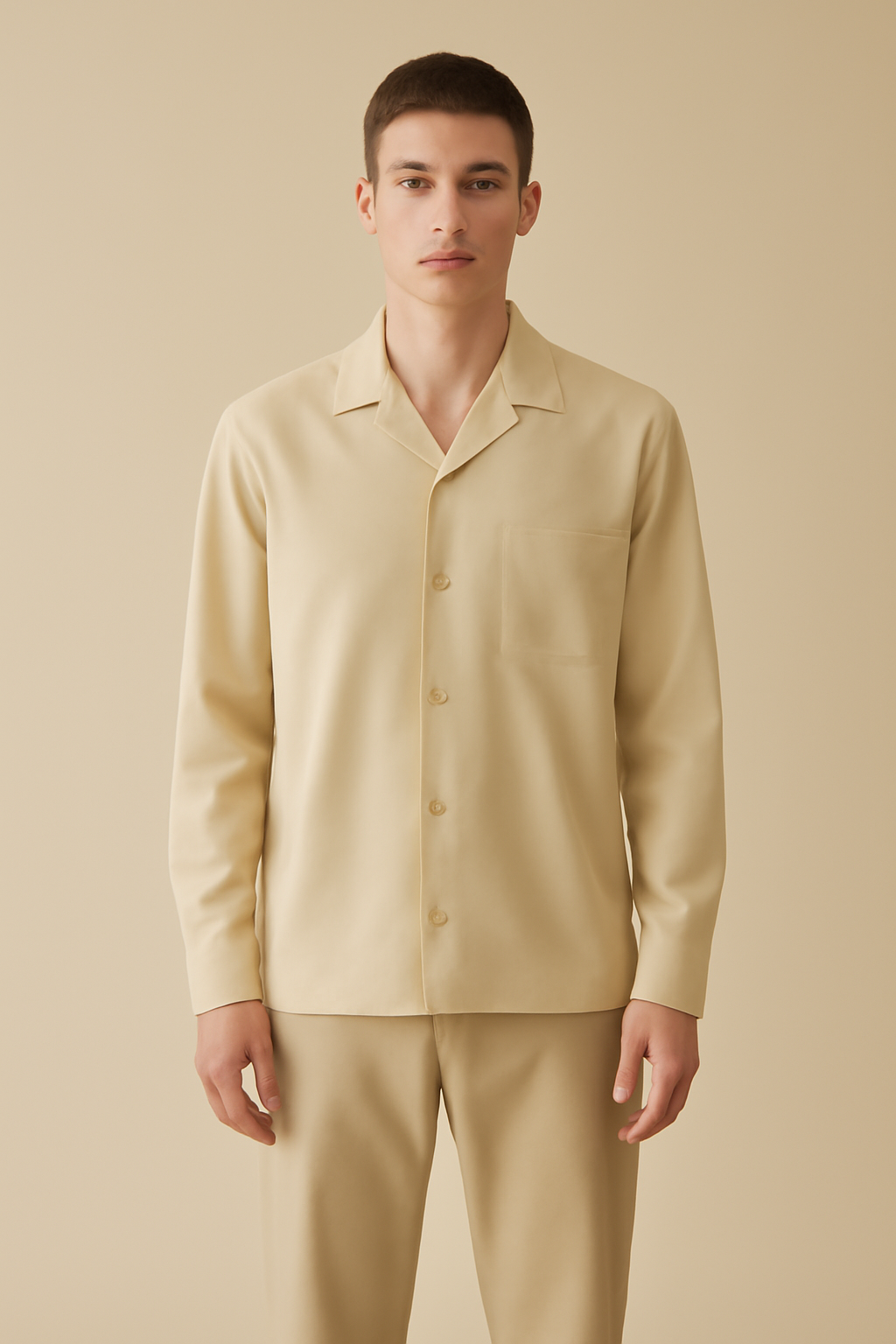Riviera Camp-Collar Linen Classic Shirt