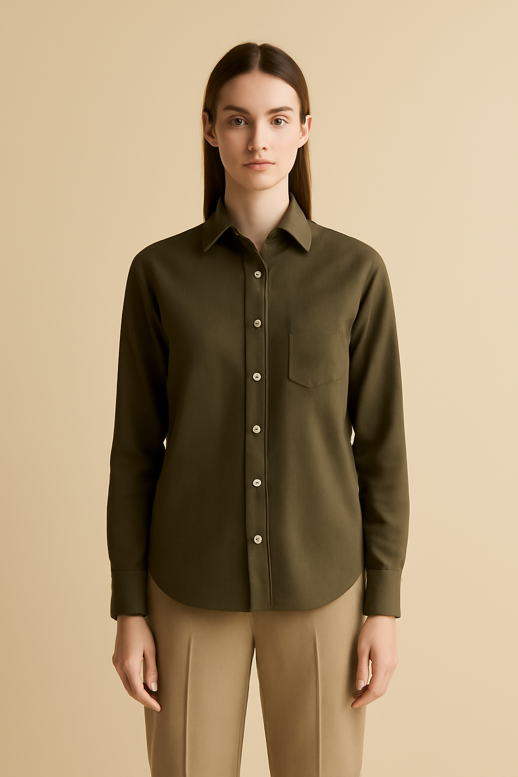 Riviera Camp-Collar Linen Everyday Shirt