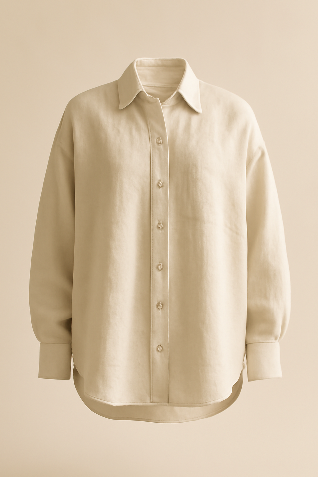Riviera Camp-Collar Linen Oversize Shirt