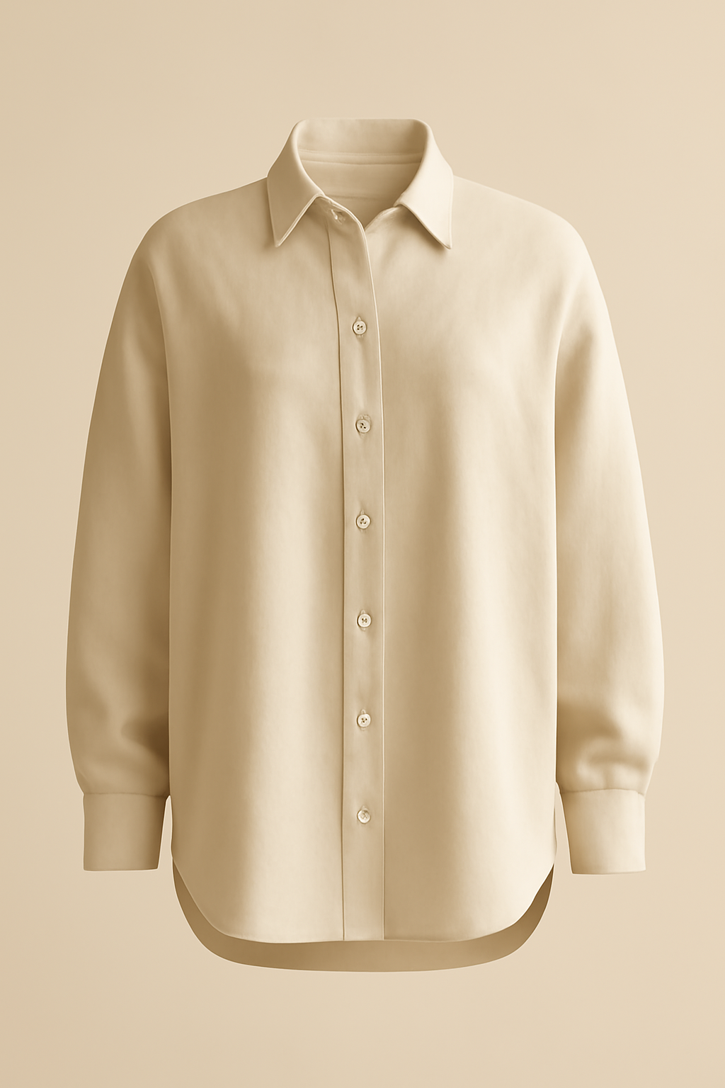 Riviera Camp-Collar Linen Oversize Shirt