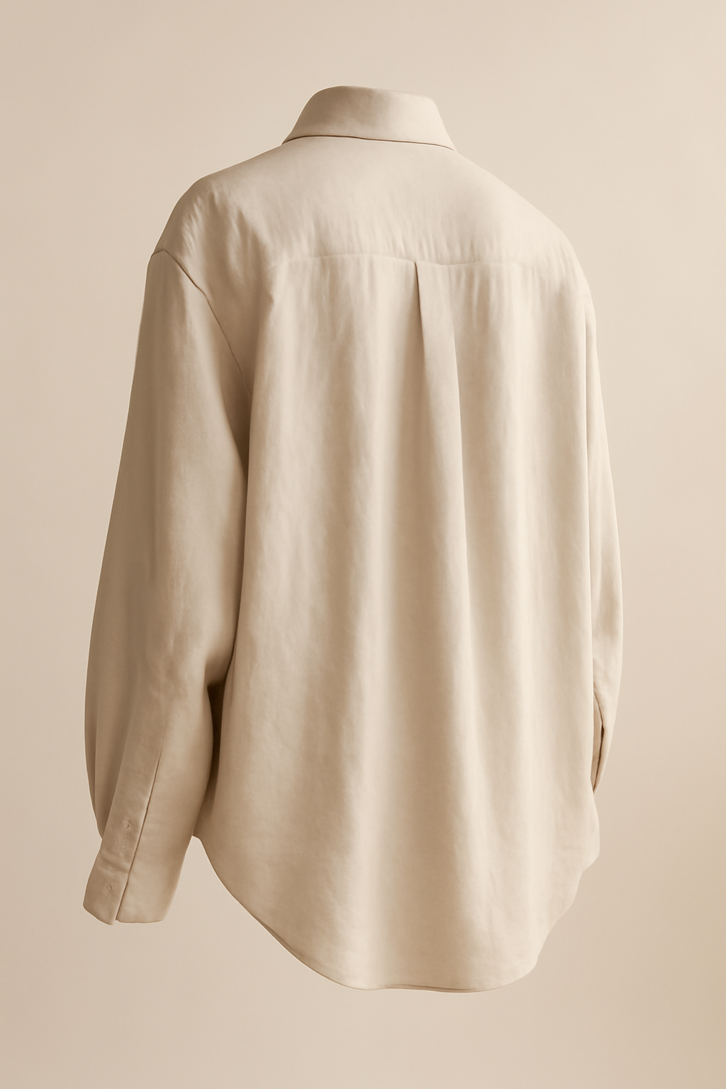Riviera Camp-Collar Linen Oversize Shirt
