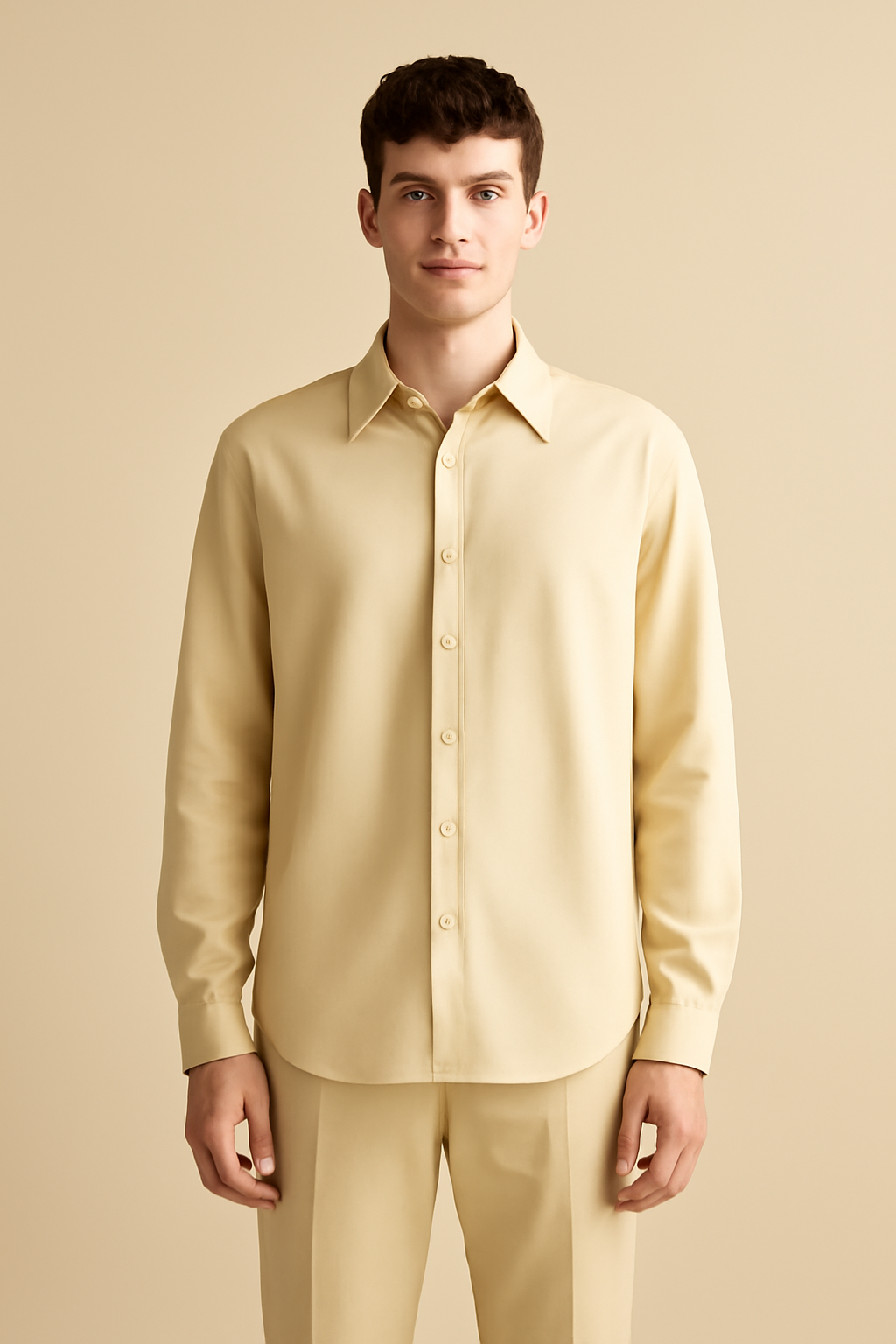 Riviera Camp-Collar Linen Oversize Shirt