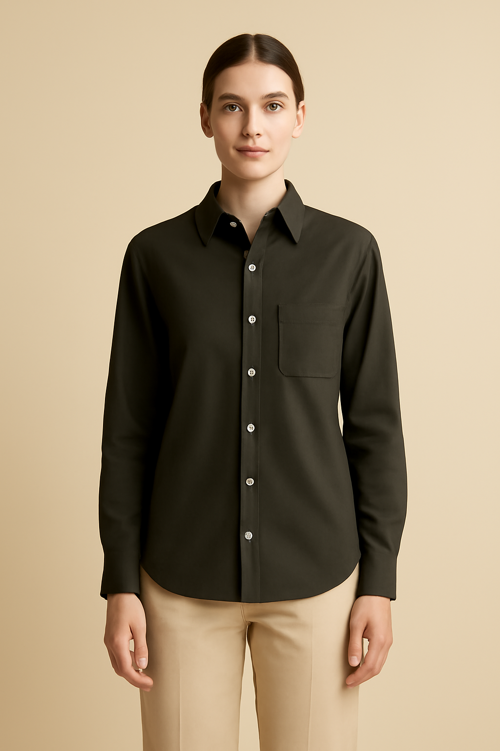 Riviera Camp-Collar Organic Everyday Shirt