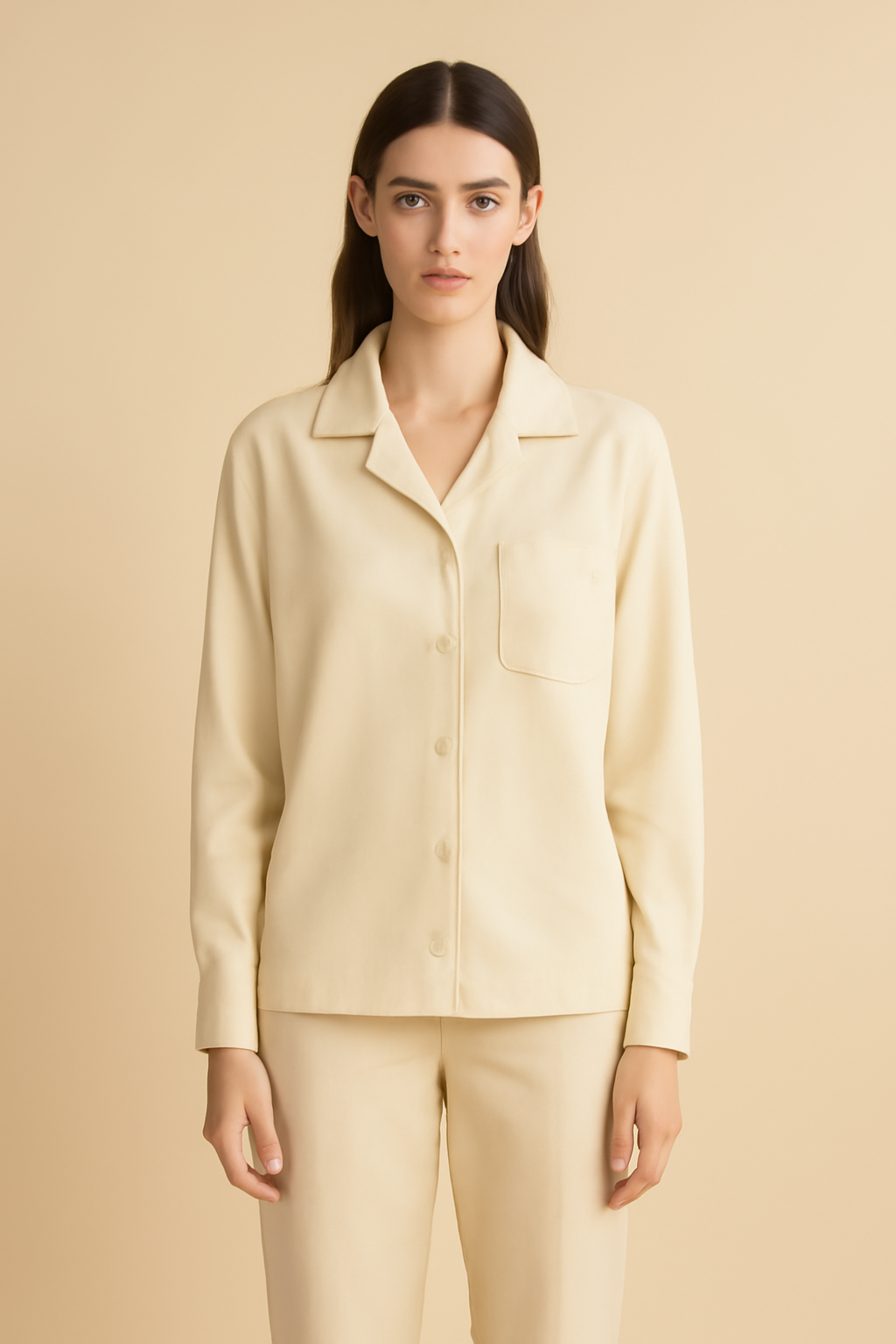 Riviera Camp-Collar Washed Linen Everyday Shirt