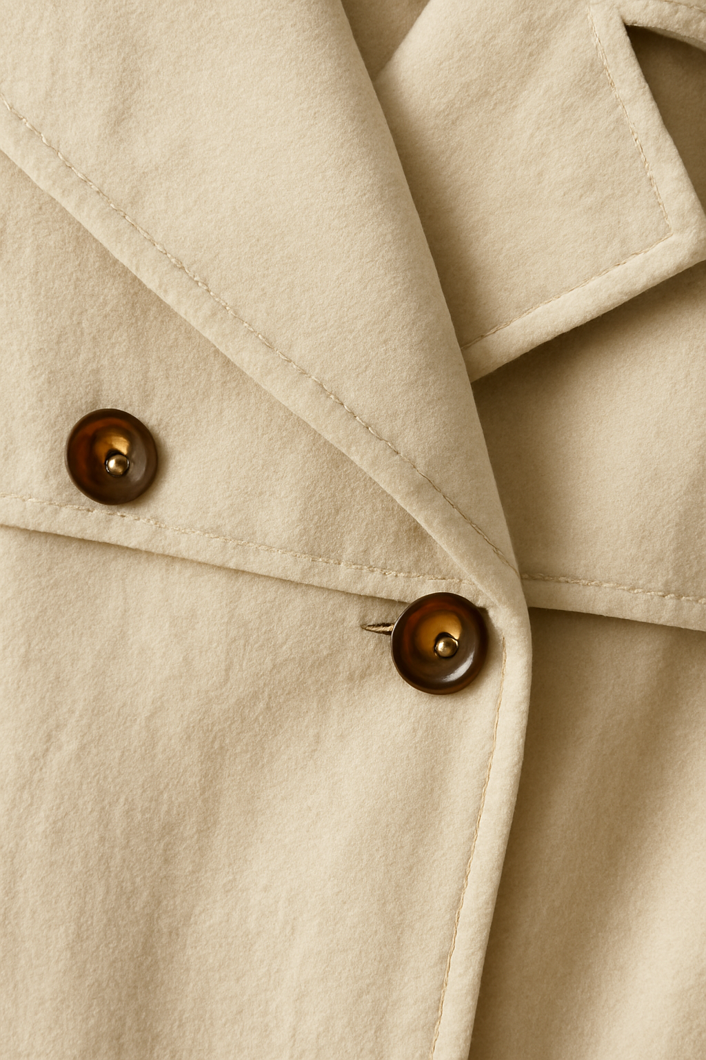 Riviera Double-Breasted Linen Trench Coat
