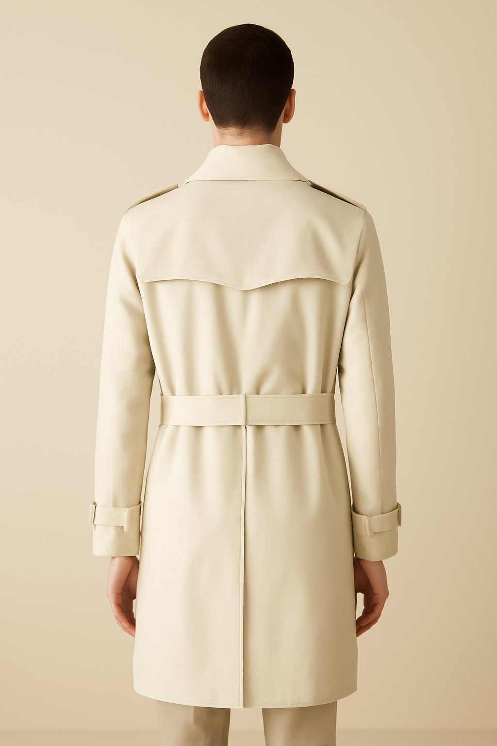 Riviera Double-Breasted Linen Trench Coat