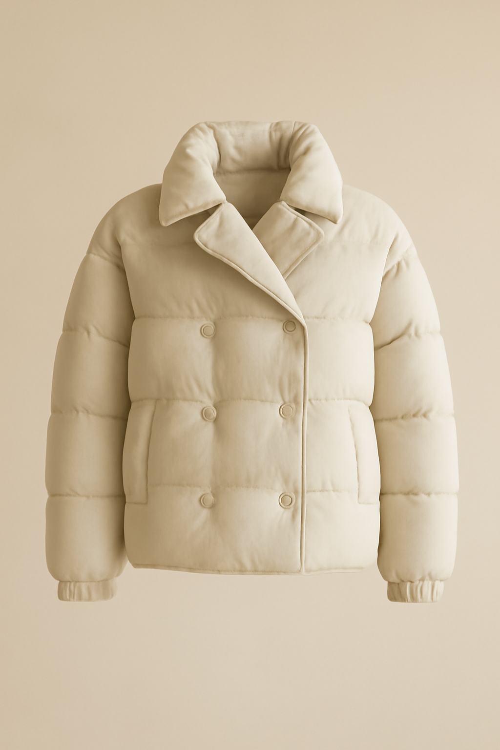 Riviera Double-Breasted Recycled Puffer Jacket