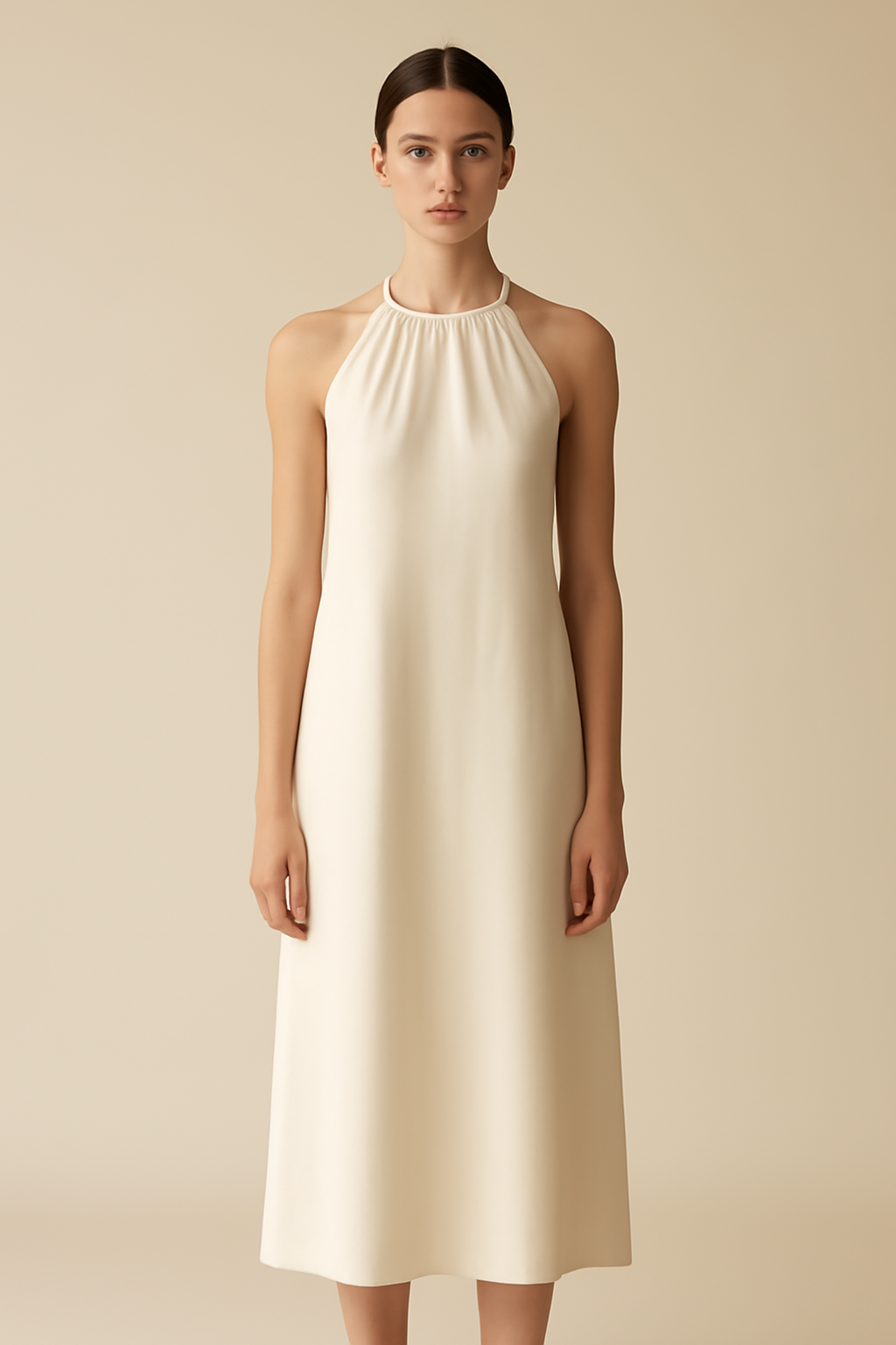 Riviera Halterneck Tencel Relaxed Dress